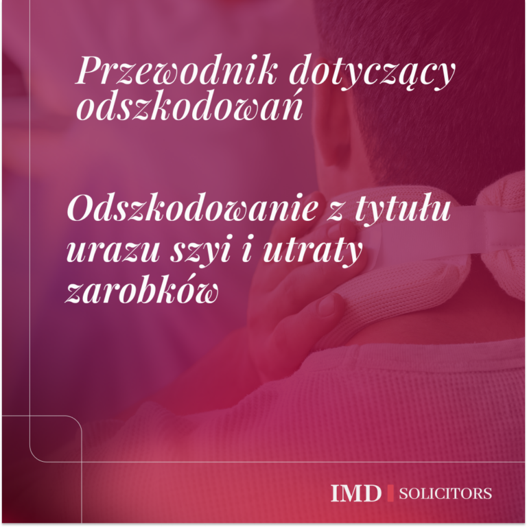 Odszkodowanie z tytułu urazu szyi i utraty zarobków