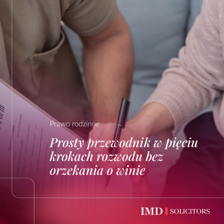 Prosty przewodnik w pięciu krokach rozwodu bez orzekania o winie